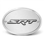 SRT 3D Logo on Brushed Oval Billet Aluminum 2 inch Tow Hitch Cover for RAM, Durango