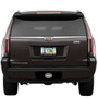 Cadillac 3D Crest Logo on Carbon Fiber Look Oval Billet Aluminum 2 inch Tow Hitch Cover