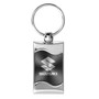 Suzuki Gray Spun Brushed Metal Key Chain