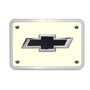 Chevrolet Black 3D Logo Glow in the Dark Luminescent Billet Aluminum 2 inch Tow Hitch Cover