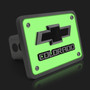 Chevrolet Colorado 3D Logo Glow in the Dark Luminescent Billet Aluminum 2 inch Tow Hitch Cover