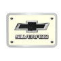 Chevrolet Silverado 3D Logo Glow in the Dark Luminescent Billet Aluminum 2 inch Tow Hitch Cover