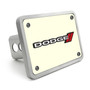 Dodge 3D Logo Glow in the Dark Luminescent Billet Aluminum 2 inch Tow Hitch Cover
