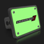 Dodge Durango 3D Logo Glow in the Dark Luminescent Billet Aluminum 2 inch Tow Hitch Cover