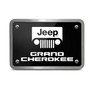 Jeep Grand Cherokee UV Graphic Black Thick Solid Billet Aluminum 2 inch Tow Hitch Cover