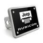 Jeep Rubicon UV Graphic Black Thick Solid Billet Aluminum 2 inch Tow Hitch Cover