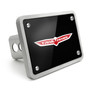 Jeep Trailhawk UV Graphic Black Thick Solid Billet Aluminum 2 inch Tow Hitch Cover