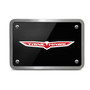 Jeep Trailhawk UV Graphic Black Thick Solid Billet Aluminum 2 inch Tow Hitch Cover