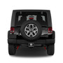 Jeep Wrangler UV Graphic Black Thick Solid Billet Aluminum 2 inch Tow Hitch Cover