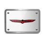 Jeep Trailhawk UV Graphic Brushed Silver Thick Solid Billet Aluminum 2 inch Tow Hitch Cover