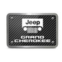 Jeep Grand Cherokee UV Graphic Carbon Fiber Look Thick Solid Billet Aluminum 2 inch Tow Hitch Cover