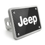 Jeep UV Graphic Carbon Fiber Look Thick Solid Billet Aluminum 2 inch Tow Hitch Cover
