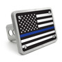 American Flag Thin Blue Line (Police-Officers) Billet Aluminum Hitch Cover