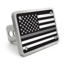 Thin Gray Line American Flag (Correctional-Officers) 2 inch Billet Aluminum Trailer Hitch Cover