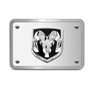 RAM 3D Metal Logo Brushed Billet Aluminum 2 inch Tow Hitch Cover