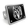 RAM 2019 3D Metal Logo on Black Billet Aluminum 2 inch Tow Hitch Cover