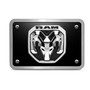 RAM 2019 3D Metal Logo on Black Billet Aluminum 2 inch Tow Hitch Cover
