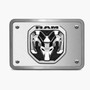 RAM 2019 up 3D Logo on Brushed thick Billet Aluminum 2 inch Tow Hitch Cover