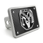 RAM 2019 3D Logo on Carbon Fiber Look Billet Aluminum 2 inch Tow Hitch Cover