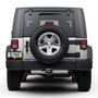 Jeep Sahara 3D Logo on Black Oval Billet Aluminum 2 inch Tow Hitch Cover