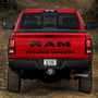 RAM 2019 up 3D Logo on Black Oval Billet Aluminum 2 inch Tow Hitch Cover