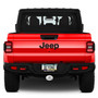 Jeep Gladiator 3D Logo on Brushed Oval Billet Aluminum 2 inch Tow Hitch Cover