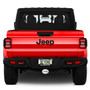 Jeep 3D Logo on Brushed Oval Billet Aluminum 2 inch Tow Hitch Cover