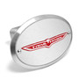 Jeep Trailhawk 3D Logo on Brushed Oval Billet Aluminum 2 inch Tow Hitch Cover