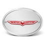 Jeep Trailhawk 3D Logo on Brushed Oval Billet Aluminum 2 inch Tow Hitch Cover