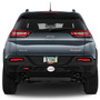 Jeep Trailhawk 3D Logo on Brushed Oval Billet Aluminum 2 inch Tow Hitch Cover