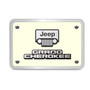 Jeep Grand Cherokee 3D Logo Glow in the Dark Luminescent Billet Aluminum 2 inch Tow Hitch Cover