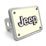 Jeep 3D Logo Glow in the Dark Luminescent Billet Aluminum 2 inch Tow Hitch Cover
