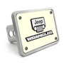 Jeep Wrangler 3D Logo Glow in the Dark Luminescent Billet Aluminum 2 inch Tow Hitch Cover