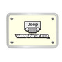 Jeep Wrangler 3D Logo Glow in the Dark Luminescent Billet Aluminum 2 inch Tow Hitch Cover
