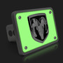 RAM 3D Logo Glow in the Dark Luminescent Billet Aluminum 2 inch Tow Hitch Cover