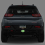 Jeep Trailhawk 3D Logo Glow in the Dark Luminescent Oval Billet Aluminum 2 inch Tow Hitch Cover