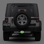 Jeep Wrangler 3D Logo Glow in the Dark Luminescent Oval Billet Aluminum 2 inch Tow Hitch Cover