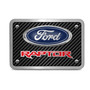 Ford Raptor in Red 3D Logo Carbon Fiber Look Billet Aluminum Tow Hitch Cover