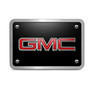 GMC 3D Logo in Red Inlay on Black Billet Aluminum 2 inch Tow Hitch Cover