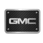 GMC 3D Logo on Carbon Fiber Look Billet Aluminum 2 inch Tow Hitch Cover