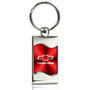 Chevrolet Traverse Red Spun Brushed Metal Key Chain