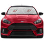 Ford Focus ST Universal Fit One-Piece Easy Folding Silver Reflective Fabric Windshield Sun Shade (size: 64"x 32")
