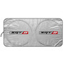 SRT-8 Logo Logo Universal Fit One-Piece Easy Folding Silver Reflective Fabric Windshield Sun Shade (size: 75.5"x 37.5") for Dodge Jeep