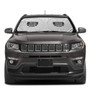 Jeep Grill Logo Universal Fit One-Piece Easy Folding Silver Reflective Fabric Windshield Sun Shade (size: 75.5"x 37.5")