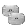 INFINITI Logo Dual Panels Easy Folding Windshield Sun Shade for Cars Small SUVs