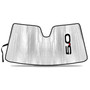Ford Mustang 5.0 2015 to 2022 Custom Fit Silver Reflective Bubble Roll-up Auto Windshield Sun Shade