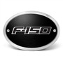Ford F-150 2009-2014 3D Logo on Black Oval Billet Aluminum 2 inch Tow Hitch Cover