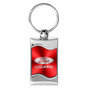 Ford Escape Red Spun Brushed Metal Key Chain