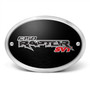 Ford Raptor SVT 3D Logo on Black Oval Billet Aluminum 2 inch Tow Hitch Cover
