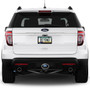 Ford Explorer 3D Logo on Black Oval Billet Aluminum 2 inch Tow Hitch Cover